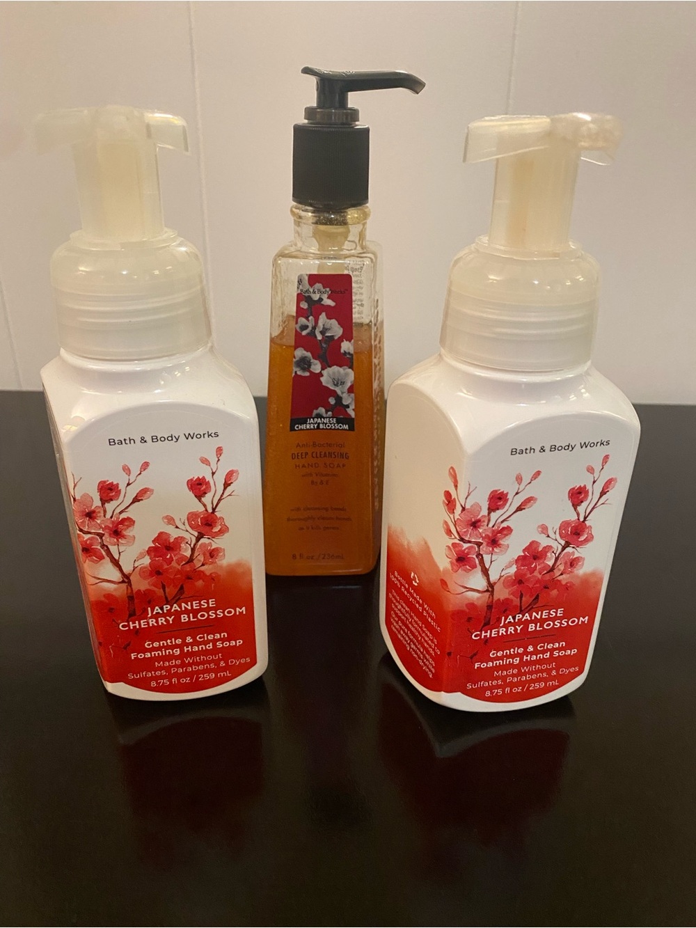 Bath & Body Works Japanese Cherry Blossom Hand Soap set of 3